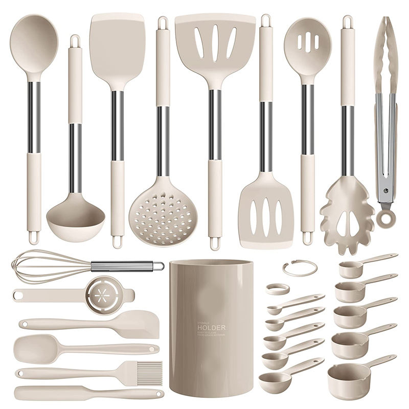 Gold SS-Handle Silicone Cookware
