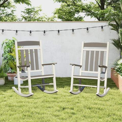 2 Piece HDPE Rocking Chair Set