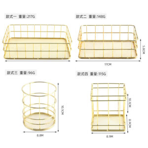 350_127 Metal Desk Storage Basket Practical