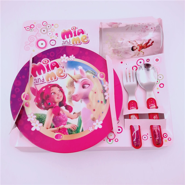 4Pcs Rubber Poly Kid Flatware