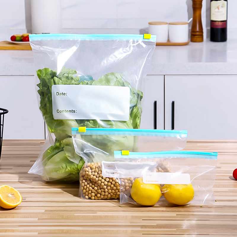 4 Color LDPE Slider Snack Bag