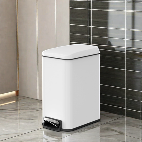 5L Rectangular Stainless Step Garbage Can