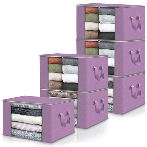 6 pcs Non Woven Storage Bins