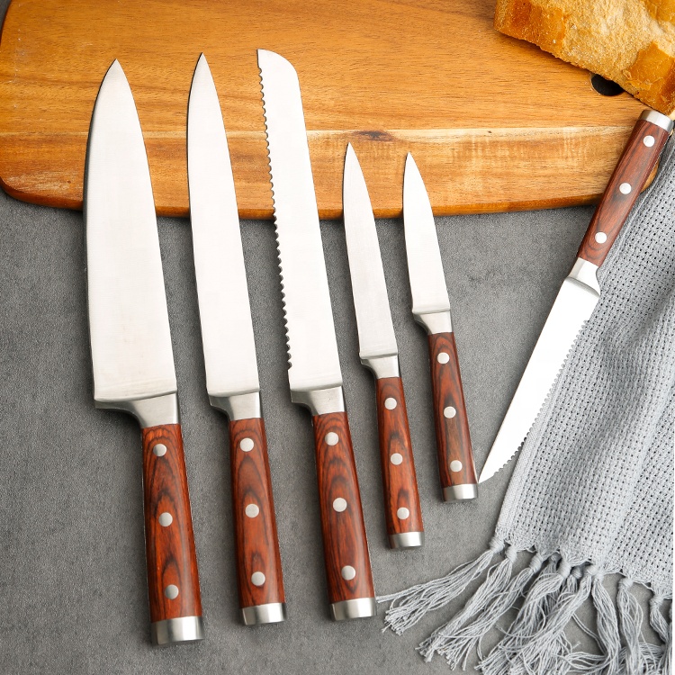6pc Stainless Steel Slicing Knife Set