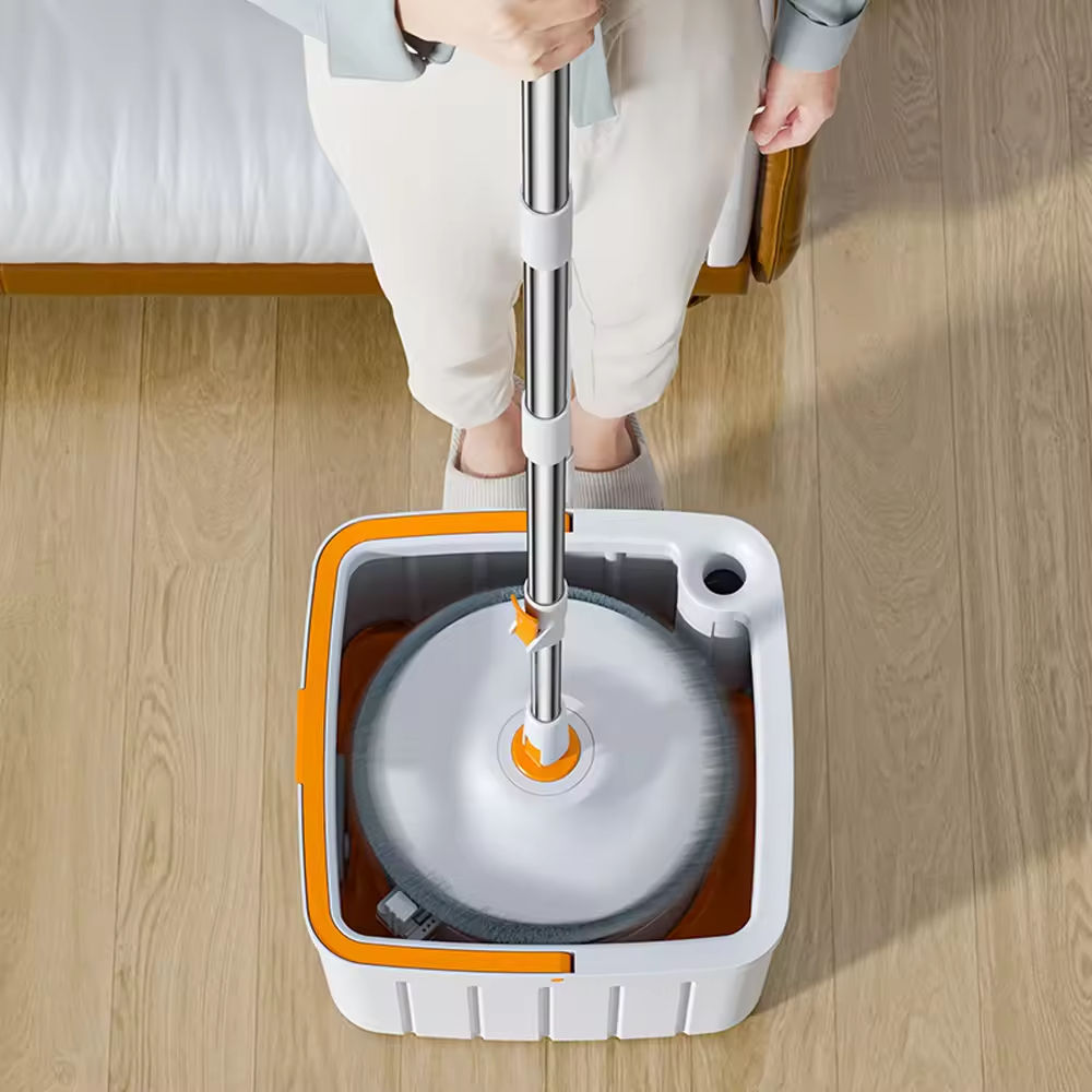 6 Cloths 360 Degree Two Chamber Mop