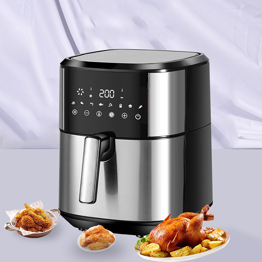 7 8L Touch Screen Stainless Steel Air Fryer