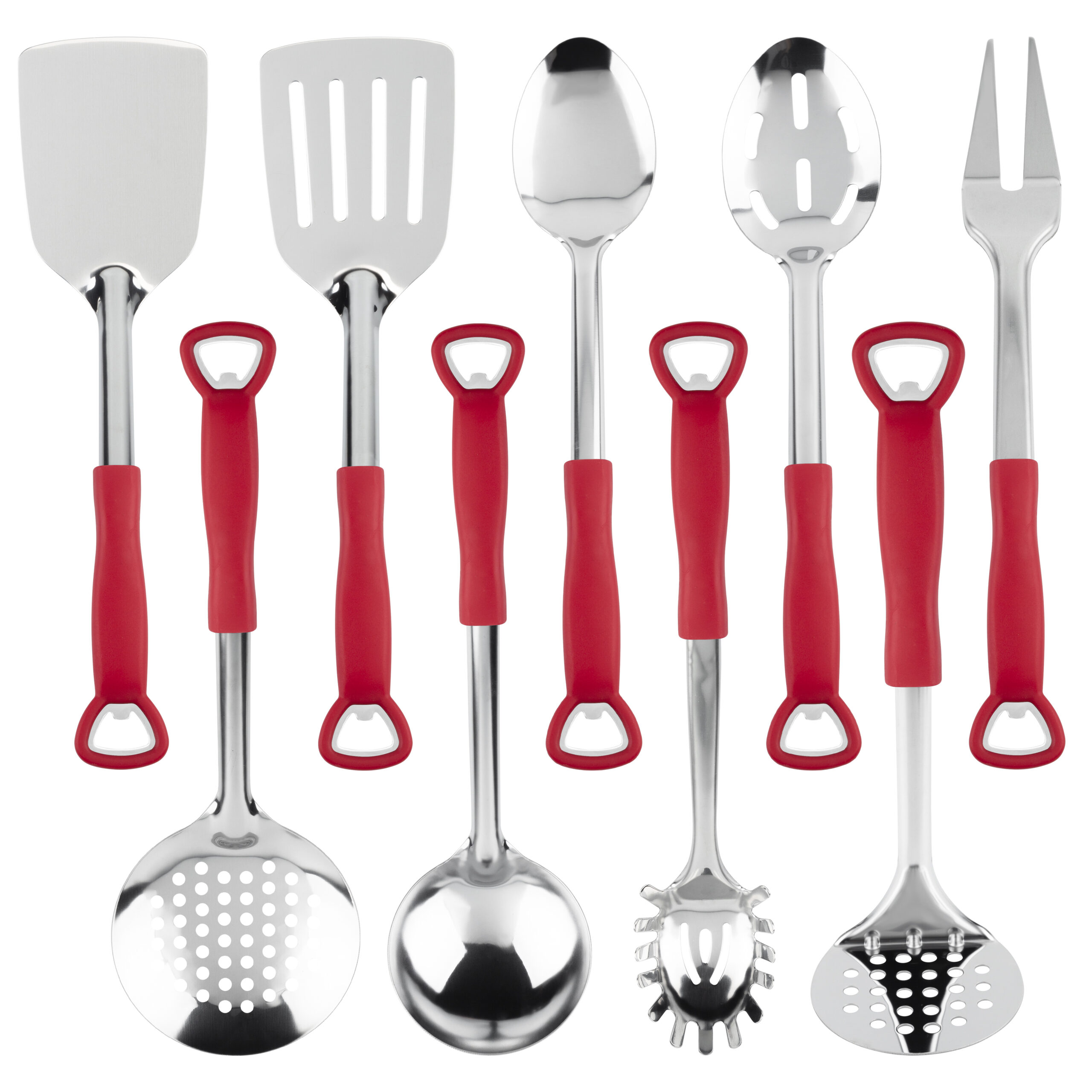 9 Piece Gold Stainless Handle Home Kitchen Set