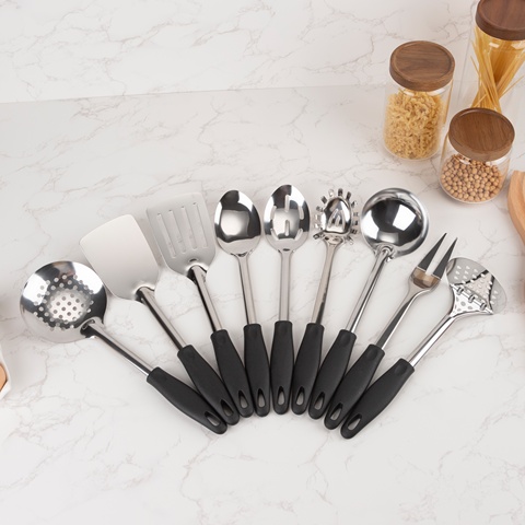 9 Piece Plastic Handle Stainless Gadgets & Slicer