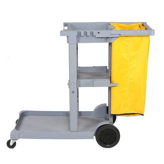 Grey Swift Folding Hospital Janitor Cart