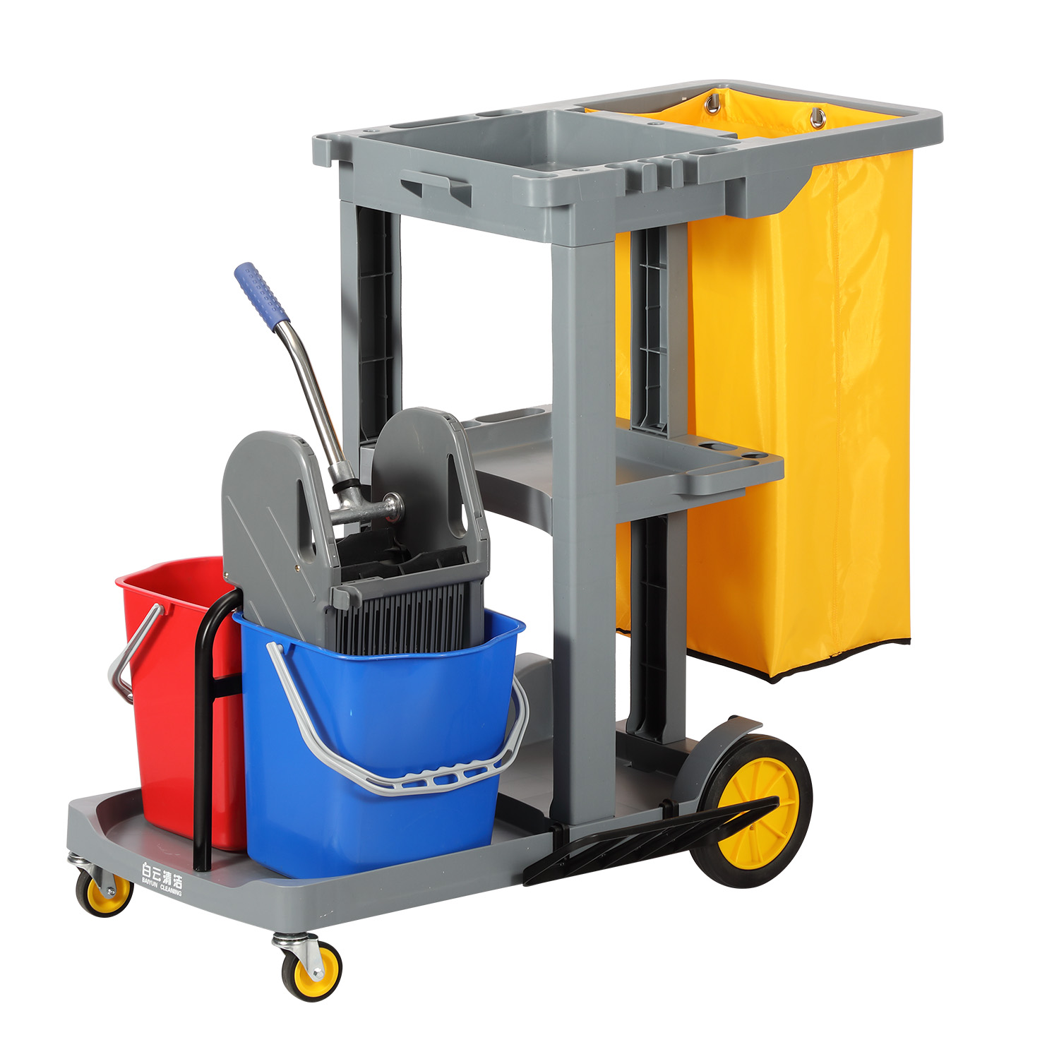 Simple Plastic Janitor Cart