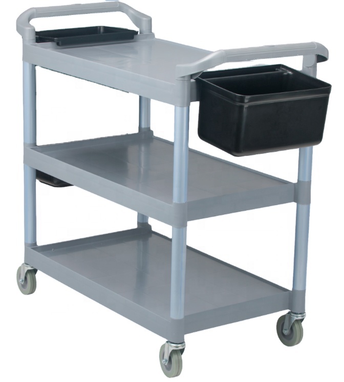 Three Tier Rolling Utility Hotel Cart