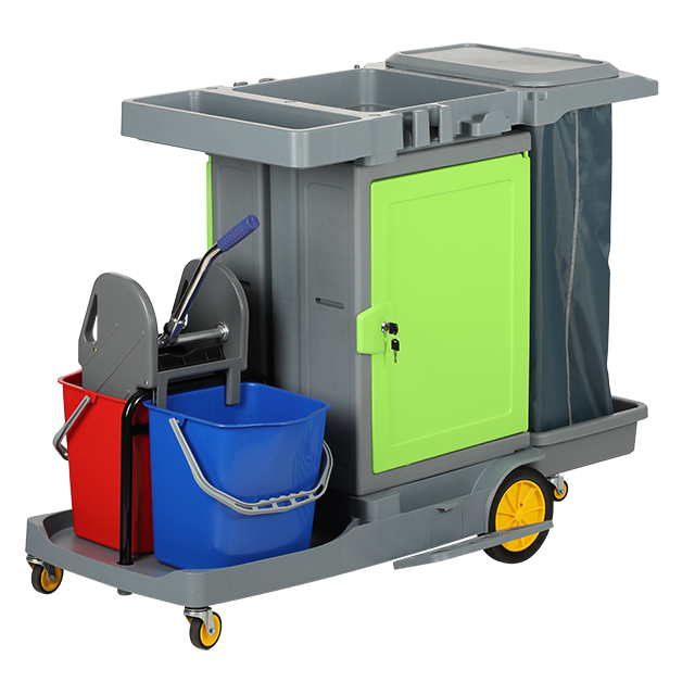 Smooth-Wheel Janitor Trolley