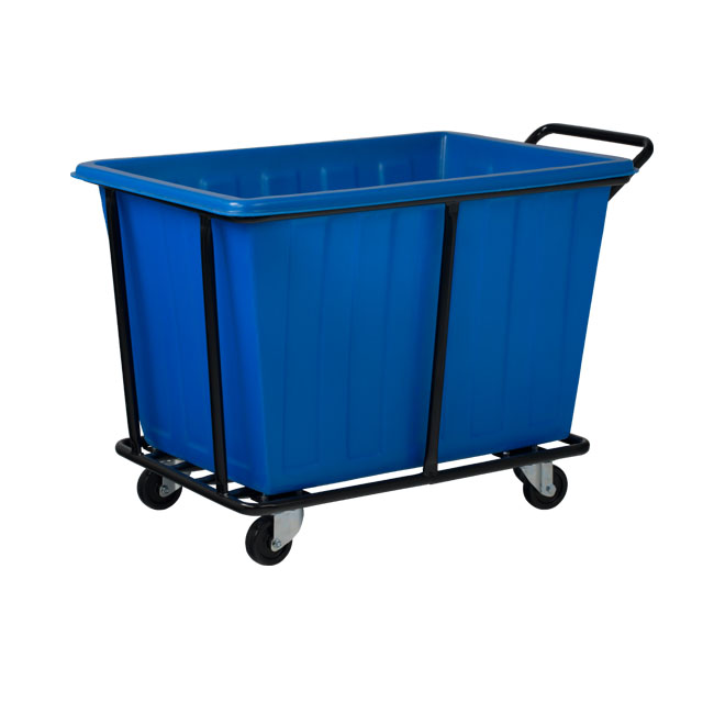 Durable FRP Blue Laundry Cart