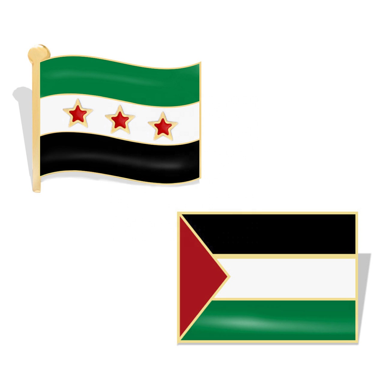 Syria Pin Gold Brooch