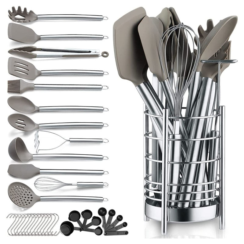 9 Pcs Colorful Silicone Cooking Set