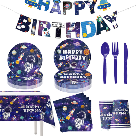 Astronaut Theme Paper Party Set