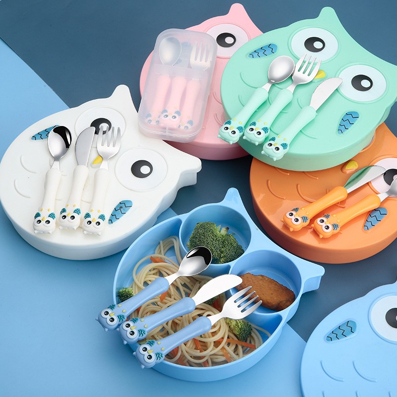 Baby Stainless Steel Portable Tableware Set
