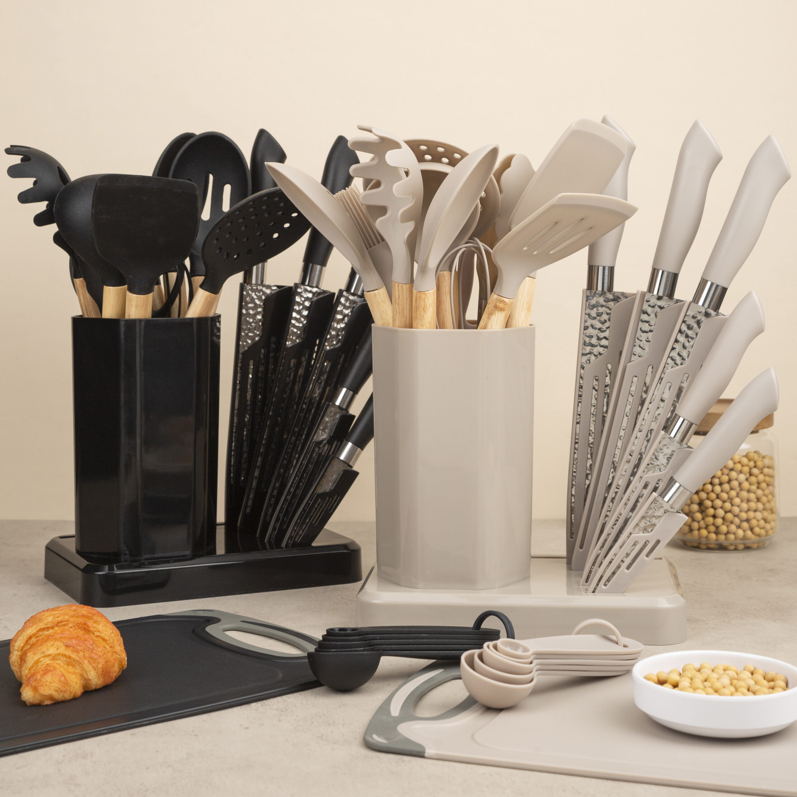 19pc Board Gadgets Cooking Knife Set