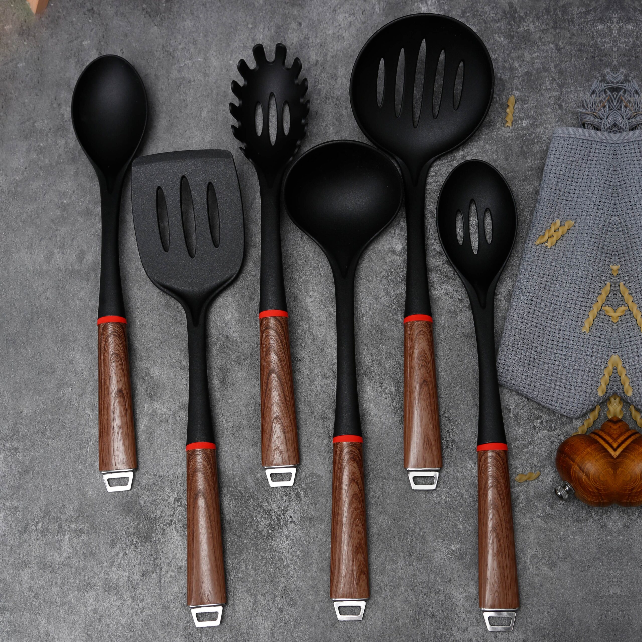 Black Nylon Kitchen Gadget & Accessory Set