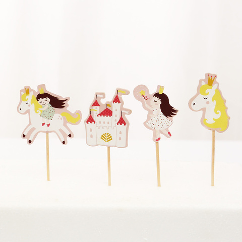 Glitter Foil Cartoon Wedding Topper