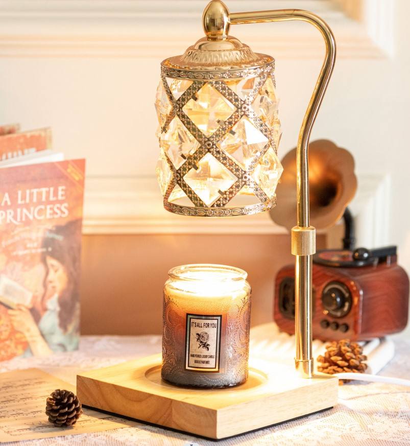 Dimmable Timer Jar Candle Warmer Lamp
