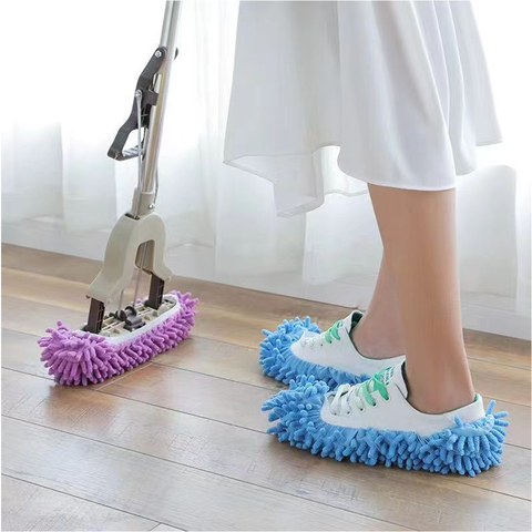 Washable Cover Chenille Mop Shoes