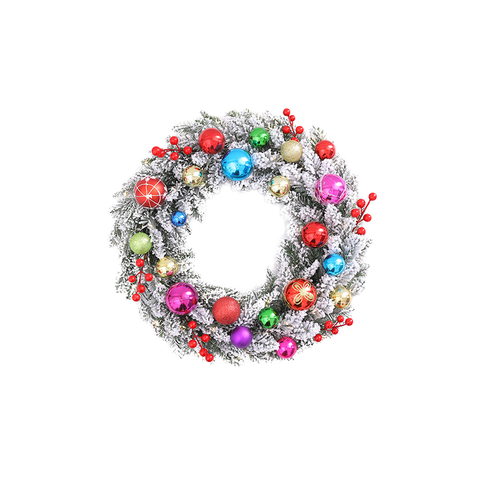 Christmas Wreath Rattan Simulation Decor