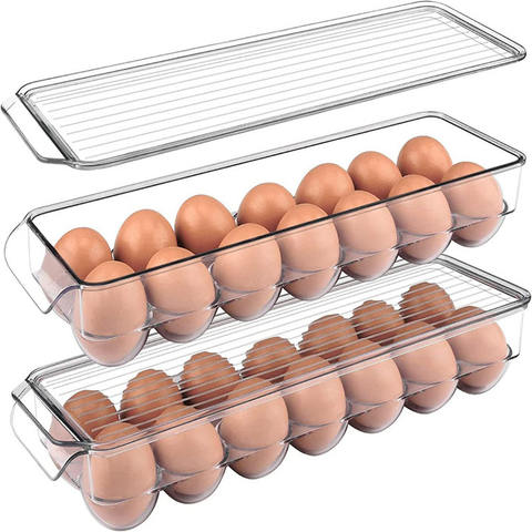 Clear Stackable Egg Holder Box