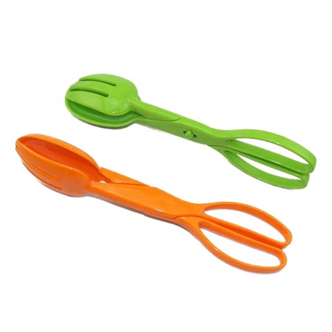 Color Plastic Salad Tong Separable