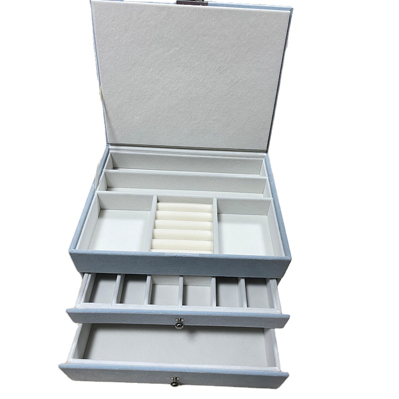Mini Portable Jewelry Box Case