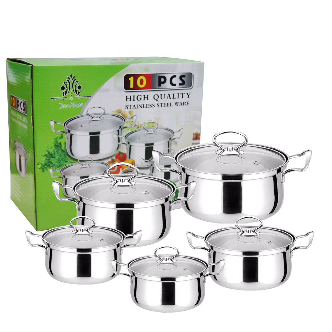 Chinese Noodle Pot Glass Lid Cookware