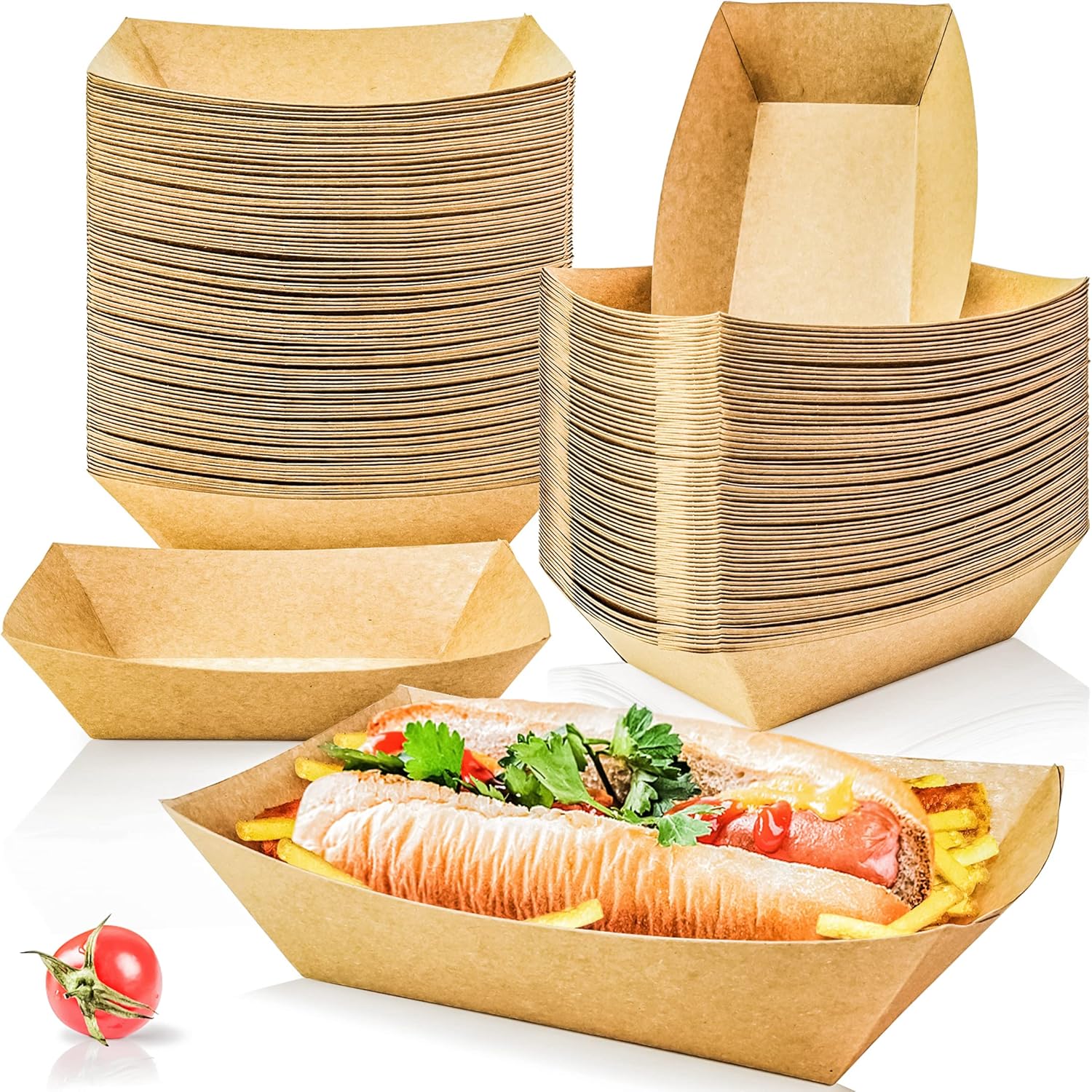 Compostable Sushi Boat Tray Paper