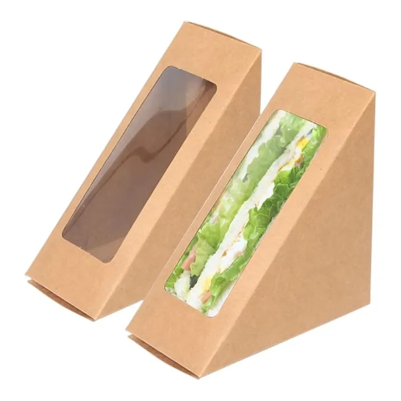 Triangle Kraft Sandwich Box