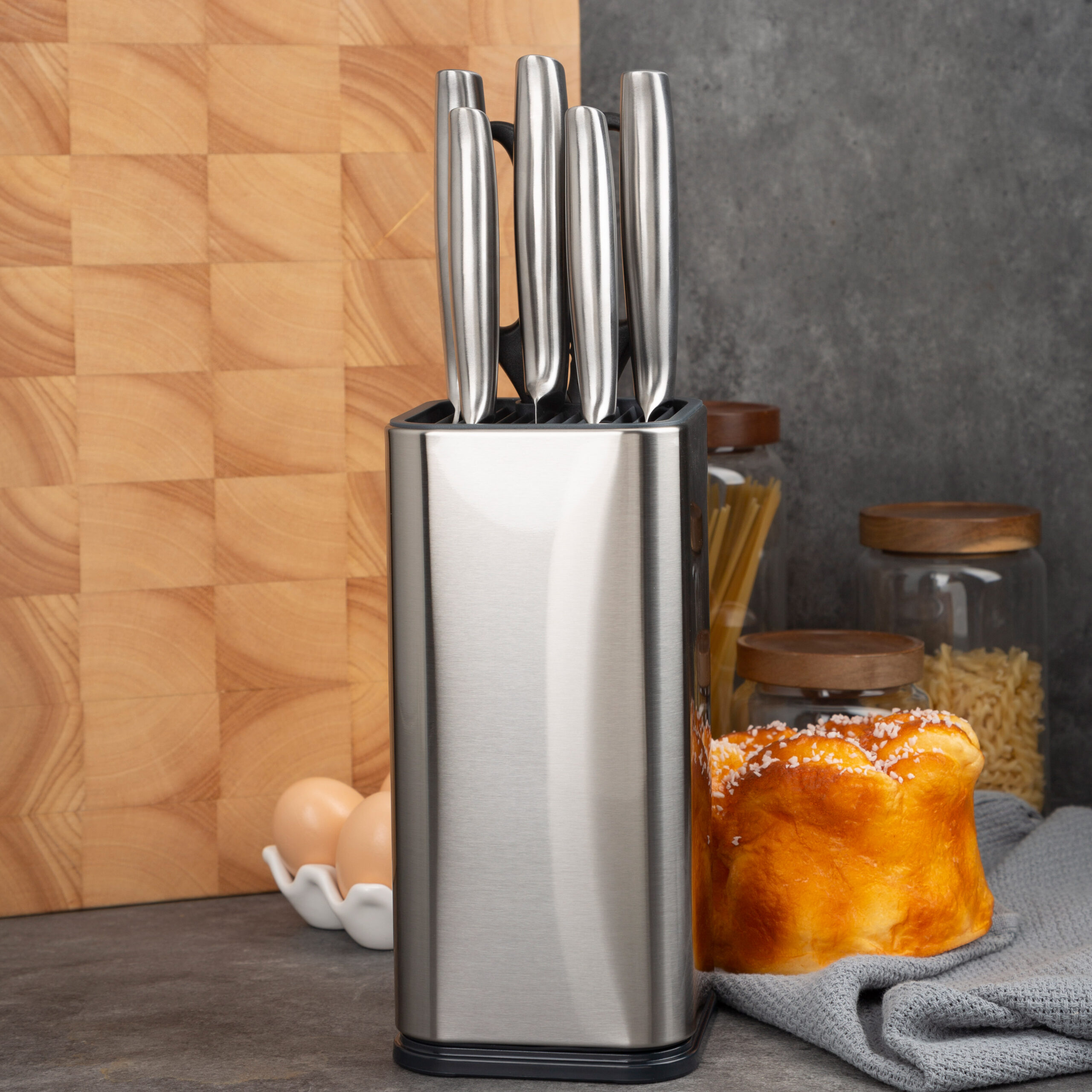 Rectangular Counter Slot Stainless Steel Holder