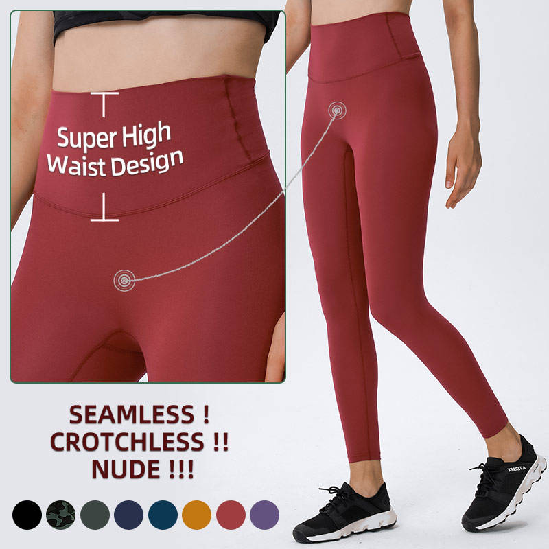 Neon Crotchless Super High Pants