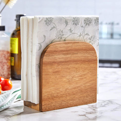 Wood Standing Napkin Holder Wedding