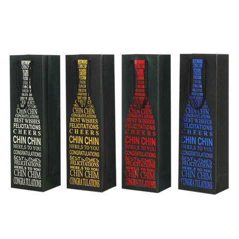 Foldable Wine Paper Bags Recycled