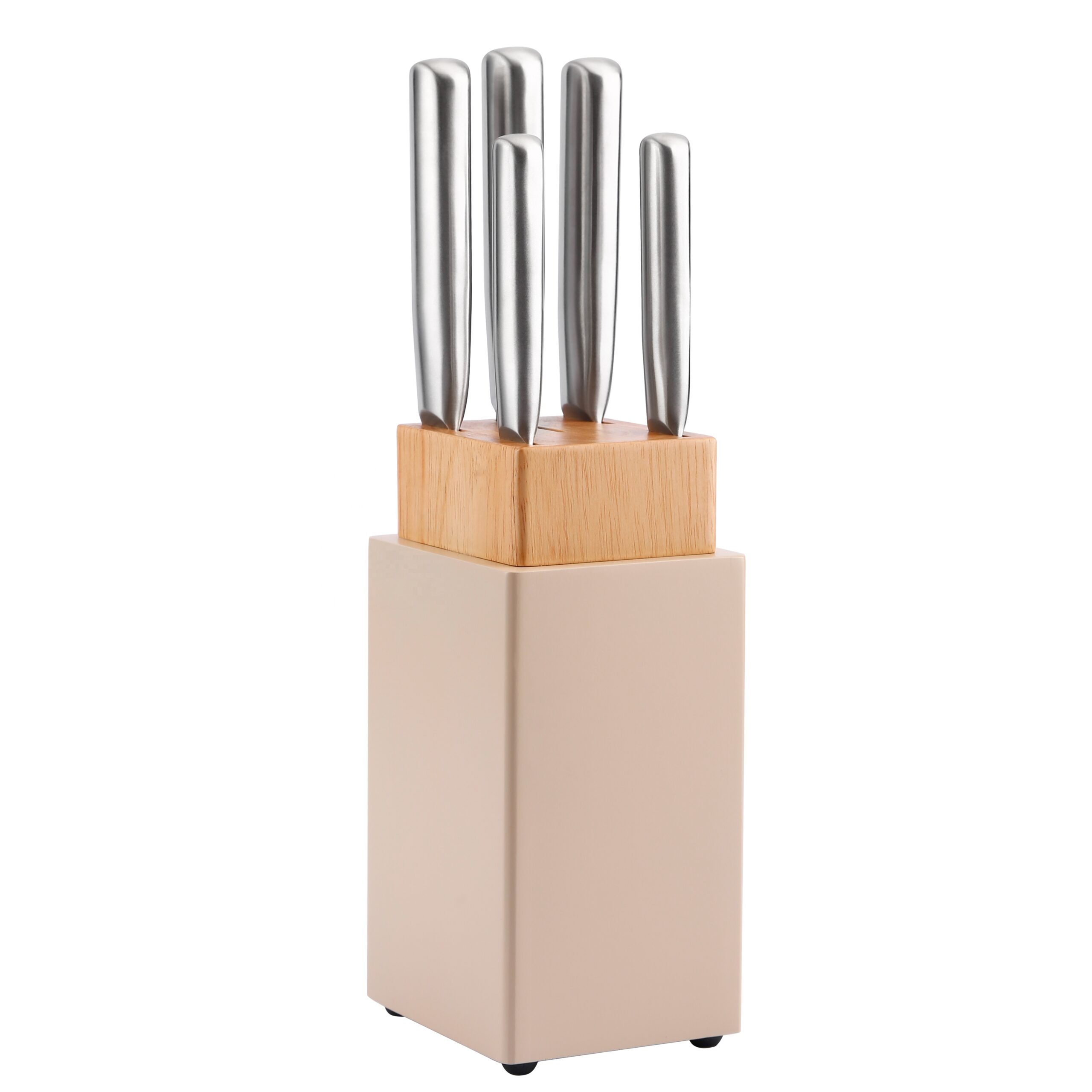 6pc Stainless Steel Chef Block Collection Knife Set
