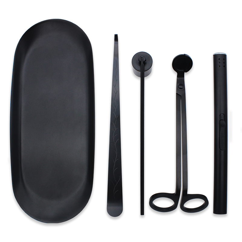 Black Candle Wick Trimmer Set