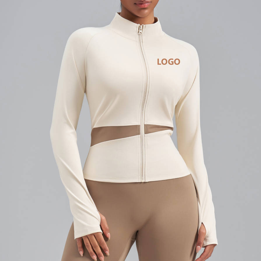 Plus Size Spandex Yoga Coat