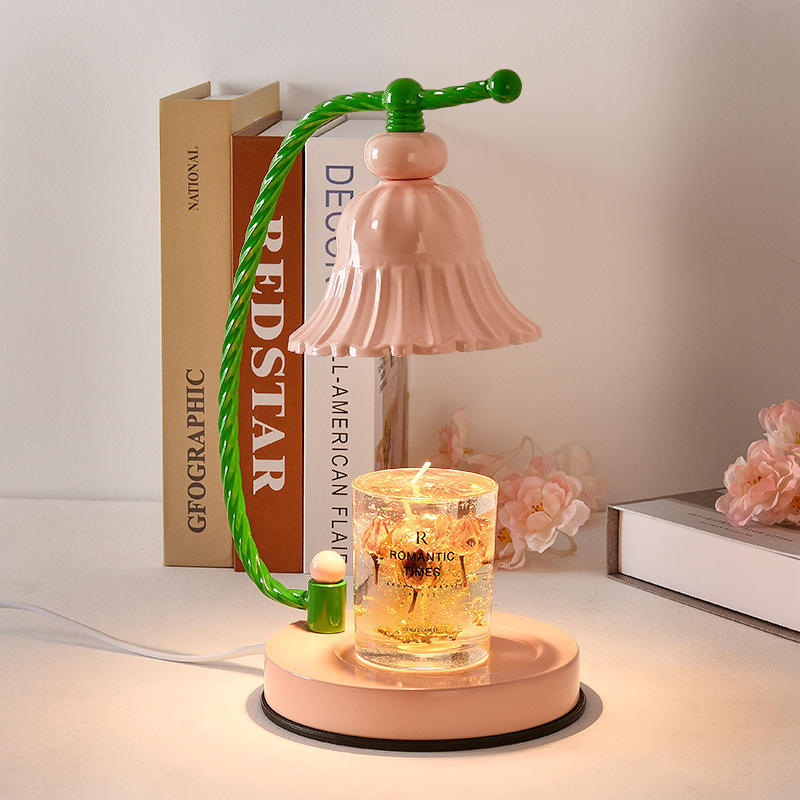 Pink Glass Wax Warmer Birthday Gift Lamp