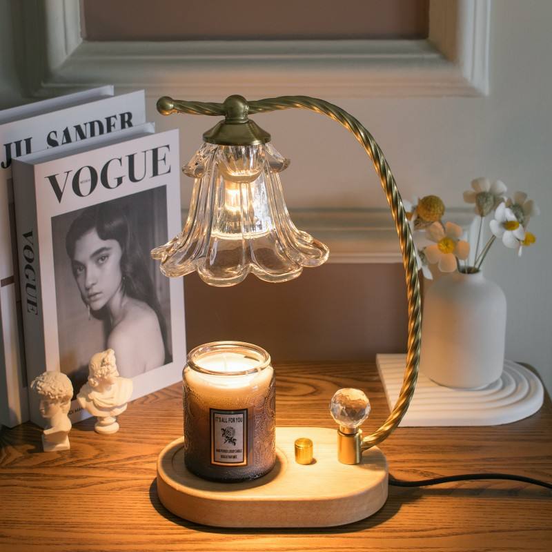 Flower Shape Christmas Candle Lamp