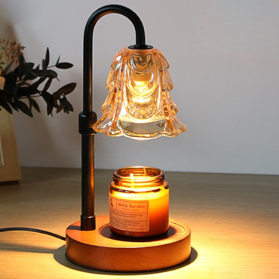 Glass Aromatherapy Candle Lamp Timer Lamp