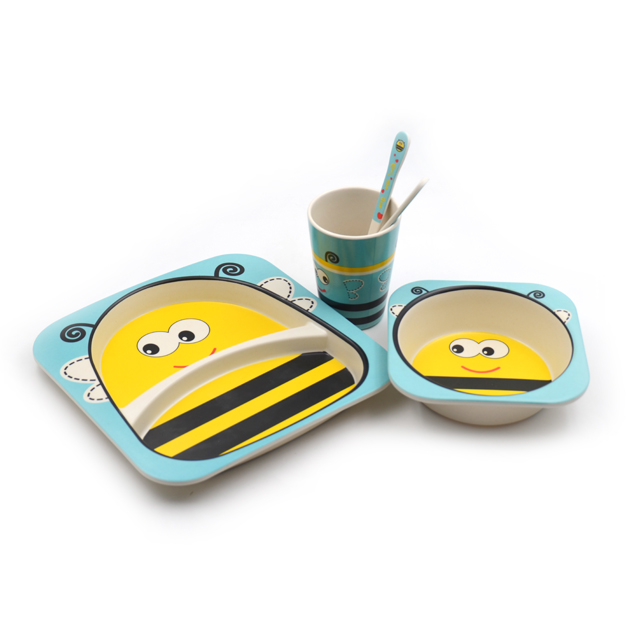 Bamboo Fiber Kids Dinner Set BPA Free