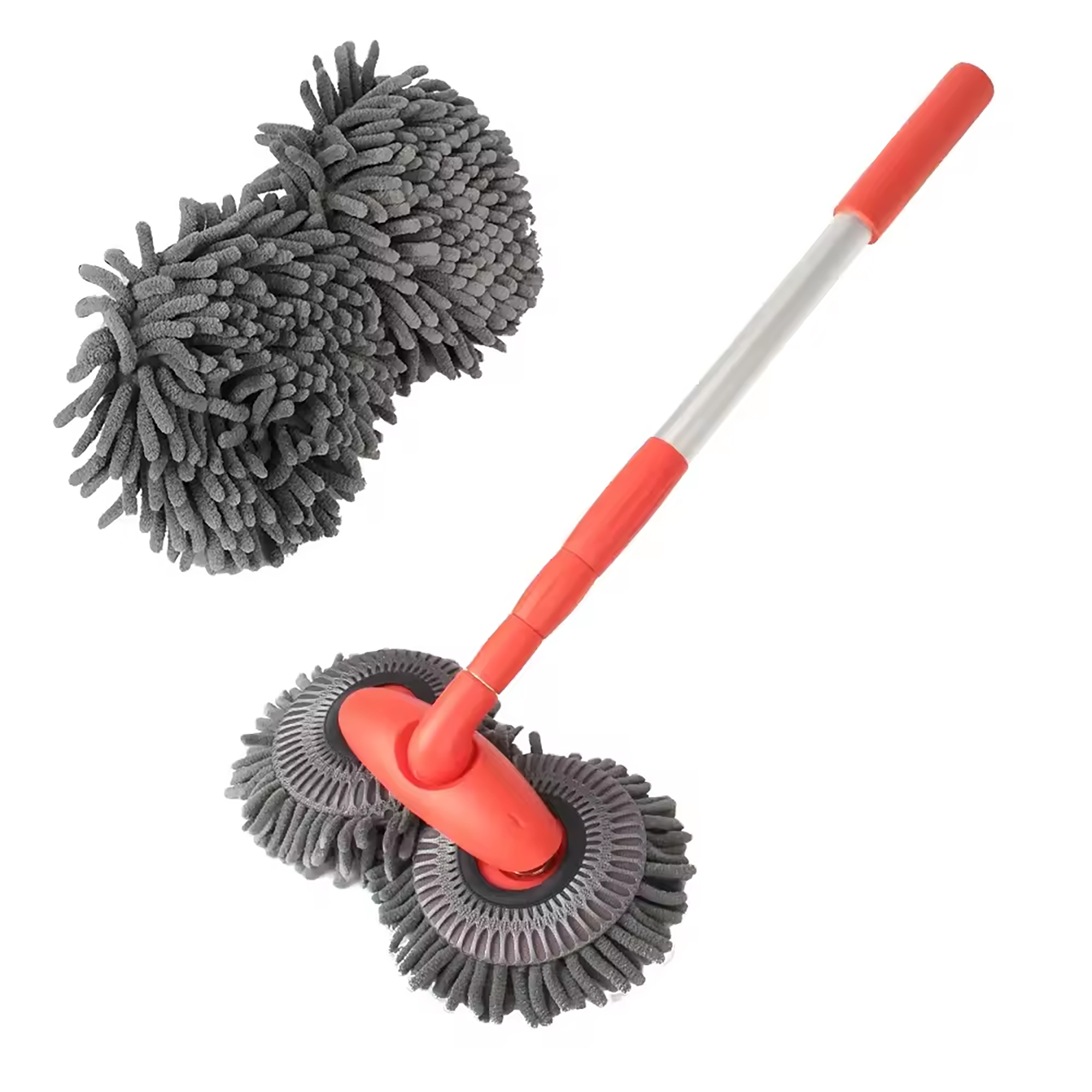 Dual Brush 360 Degree  Car Wash Mop Kit