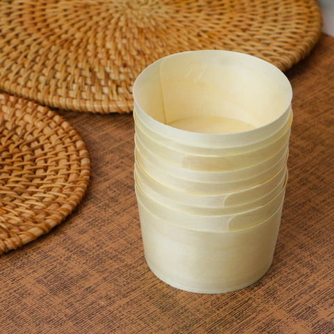 Disposable Wooden Ice Cream Cup