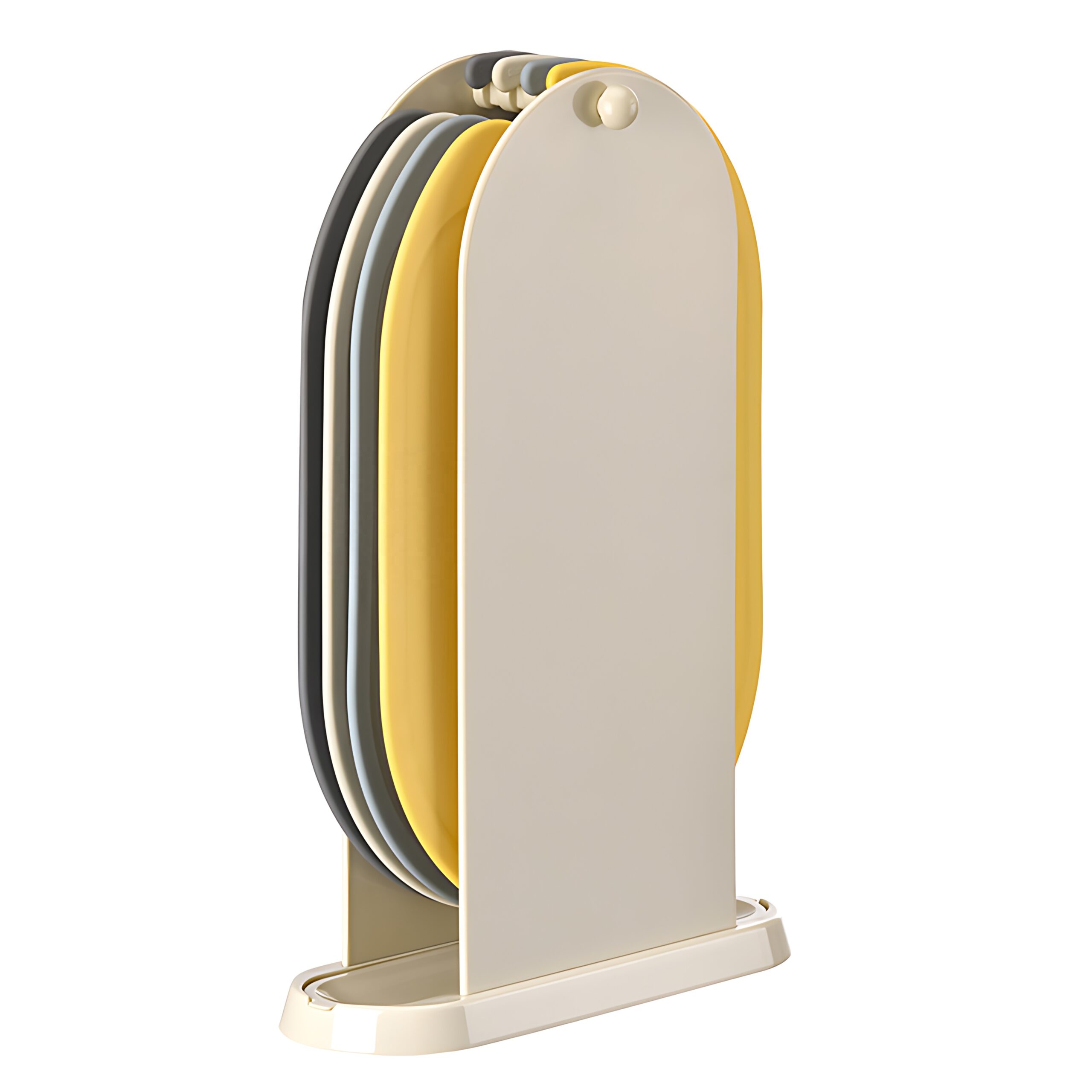 4-Pack Plastic Boards, Non-Slip Feet & Deep Juice Grooves
