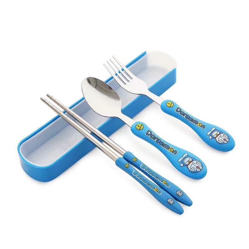 Plastic Handle Stainless Steel Spoon Fork Chopsticks