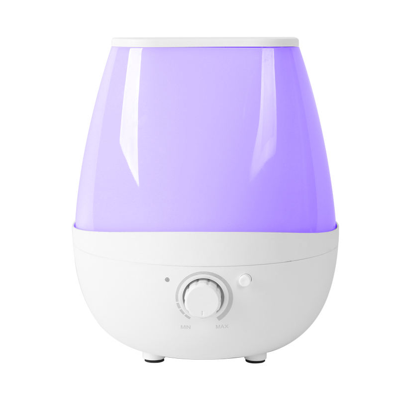 2L Ultrasonic Humidifier Color Night Light Knob Control