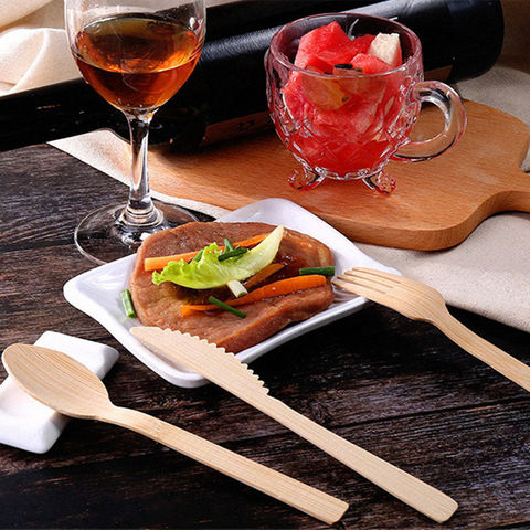 Bamboo Cutlery Set Camping